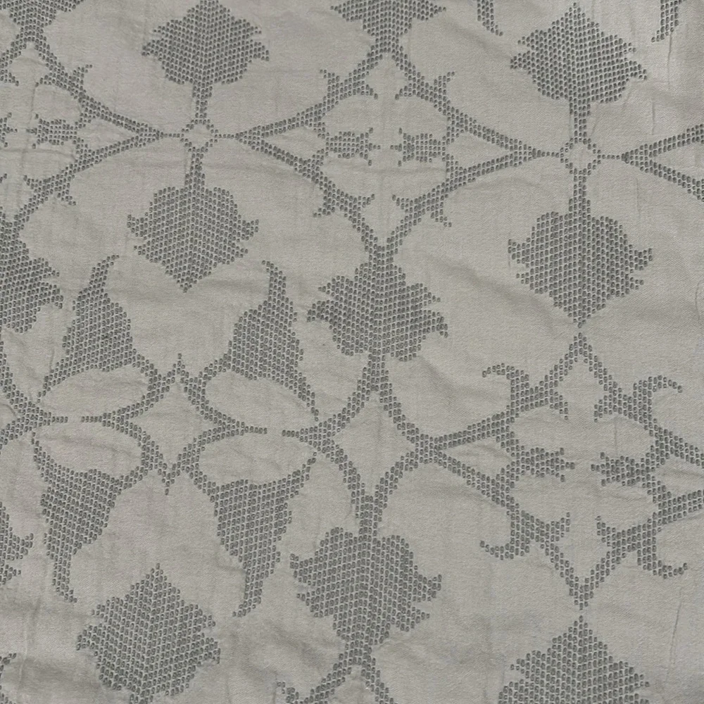 Pottery Barn Jacquard Matelasse Blue Gray (lite green)Euro Shams 26”x26”Set of 2